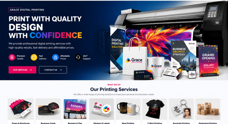 Grace Digital Printing | Fast & Affordable Printing Solutions